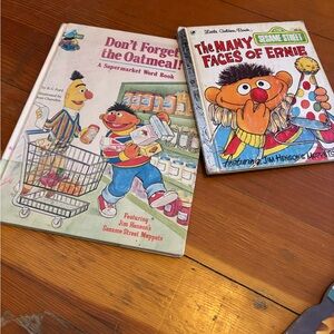 Vintage Sesame Street Children's Books Set